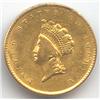 Image 4 : Lot of 10 Gold $ 1 Dollar Gold Coins 1849-80s