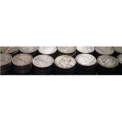 Lot of 70 Assorted 90% Halves-