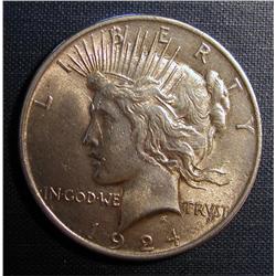 1924 Peace Dollar Uncirculated Condition