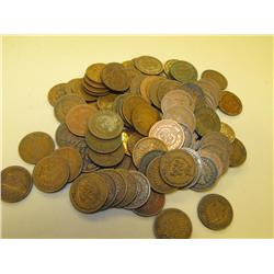 Lot of 100 Indian Head Pennies-