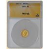 Image 1 : 1851 $ Gold Liberty MS61 ANACS