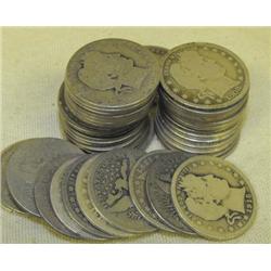 Lot of 10 Barber 25c