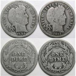 Lot of 20 Barber Dimes from Cache-