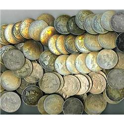 120 Peace Silver Dollars- Circulated-