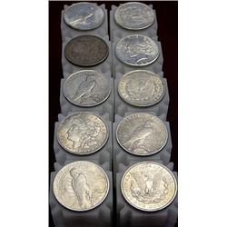 200 Assorted Peace and Morgan Silver Dollars-