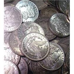 1880s Morgan Silver Dollars- 20 Items-AU