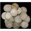 Lot of 25 Peace or Morgan Silver Dollars-