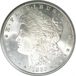 1885-CC Morgan Silver Dollar