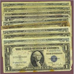 Lot of 10 Silver Certificates- 1935