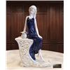 Image 2 : Vintage Porcelain Lady Figurine in Blue Dress