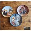 Image 1 : 3 Collector Plates: Rockwell, Wülfing, Down with Boxes