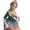 Image 2 : Hand-Painted Porcelain Figurine of Seated Lady