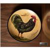 Image 7 : Hand-Painted Pottery Collection with Floral and Rooster Designs