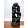 Image 1 : Carved African Tribe Family Wooden Sculpture