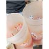 Image 4 : Hand-Painted Frosted Pink Glass Vases