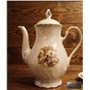 Image 2 : German Lusterware Porcelain Tea Set, Hand Decorated, 15 Pieces