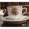 Image 3 : German Lusterware Porcelain Tea Set, Hand Decorated, 15 Pieces