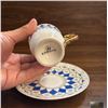Image 4 : Kosova Porcelain Demitasse Cup and Saucer Set, 6 Pieces