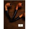 Image 2 : Three Wooden Smoking Pipes with Black Stems