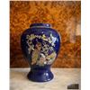 Image 2 : Three Hand-Painted Chinese Cobalt Blue Porcelain Vases