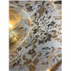 Image 4 : Square Glass and Gold Gilt Pedestal Compote
