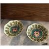Image 1 : Hand Painted Floral Ceramic Pedestal Bowls
