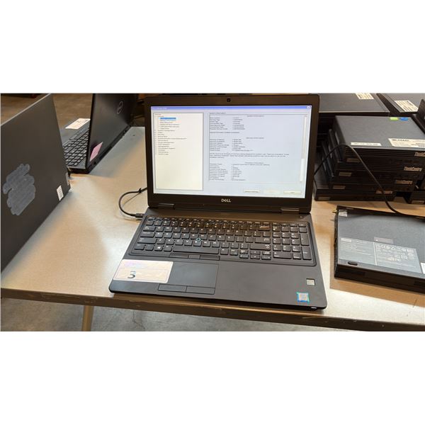 DELL LATITUDE 5590 CORE I7 15.6" LAPTOP PORTABLE COMPUTING DEVICE WIPED DRIVE NO CHARGER