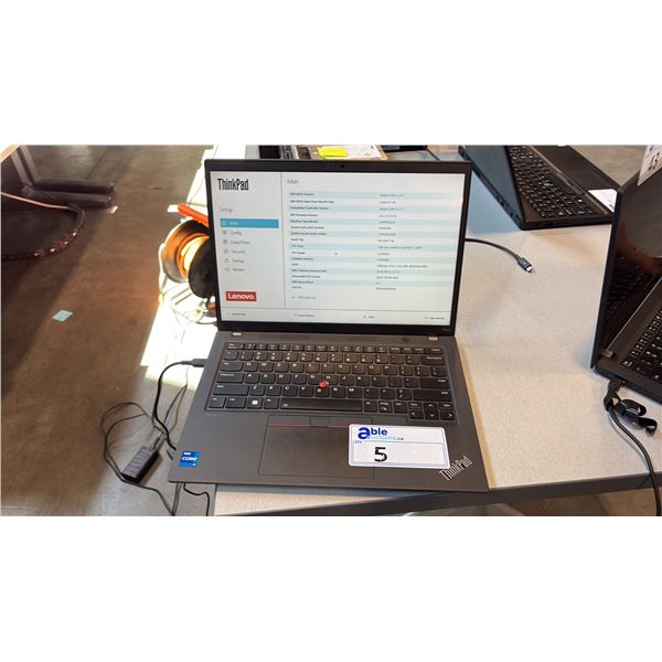 LENOVO THINKPAD P14S 14" LAPTOP INTEL CORE I7 PORTABLE PC WIPED DRIVE NO CHARGER