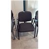Image 1 : BLACK LOOP ARM CLIENT CHAIR