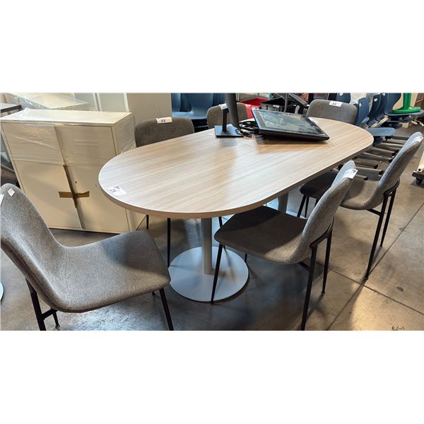 GREY ASH FINISH BOARDROOM TABLE 72 BY 36 INCHES
