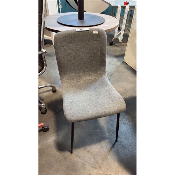 GREY CONTOUR SIDE CHAIR