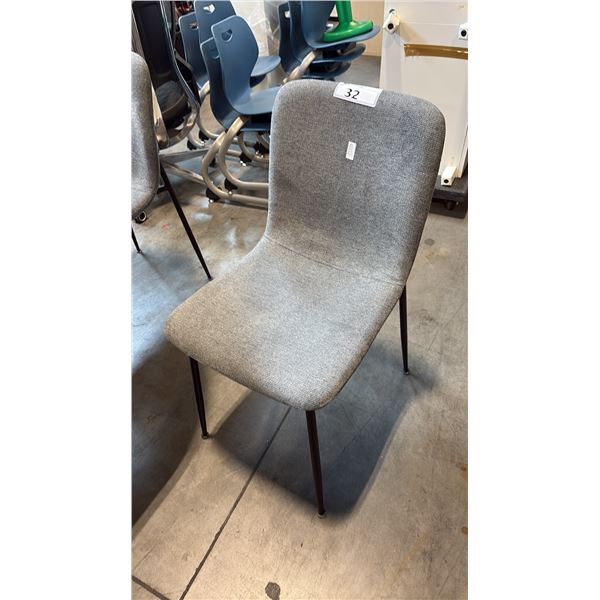GREY CONTOUR SIDE CHAIR