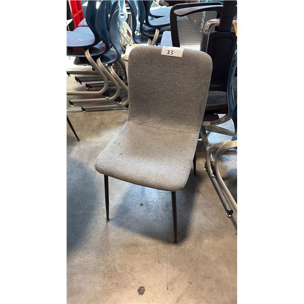 GREY CONTOUR SIDE CHAIR