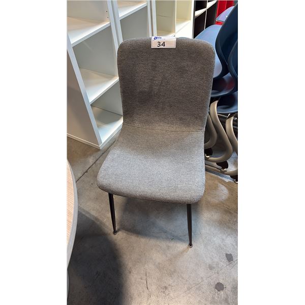GREY CONTOUR SIDE CHAIR