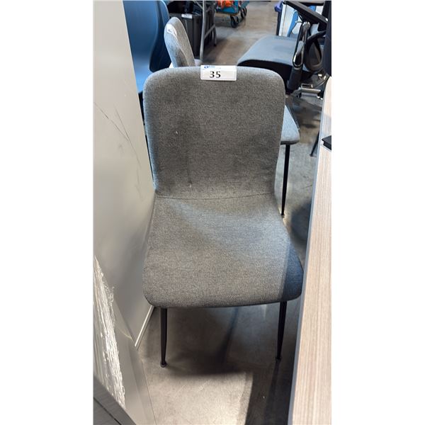 GREY CONTOUR SIDE CHAIR