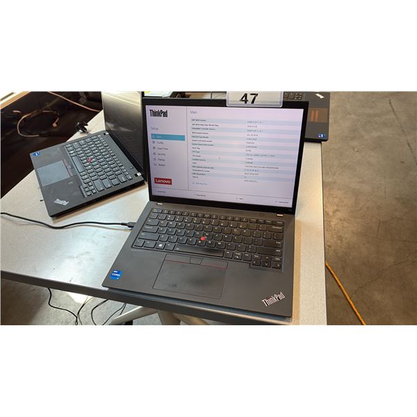 LENOVO THINKPAD T14 14" LAPTOP INTEL CORE I7 PORTABLE PC WIPED DRIVE NO CHARGER