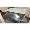 Image 1 : MOBILE TRAINING TABLE W/ FLIP TOP MECHANISM W30" X D54" X H30"