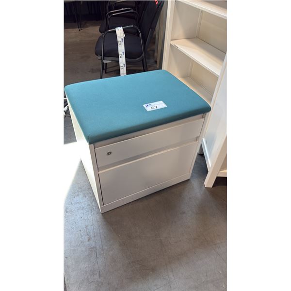 STEELCASE 2-DRAWER CUSHION TOP FILE CABINET
