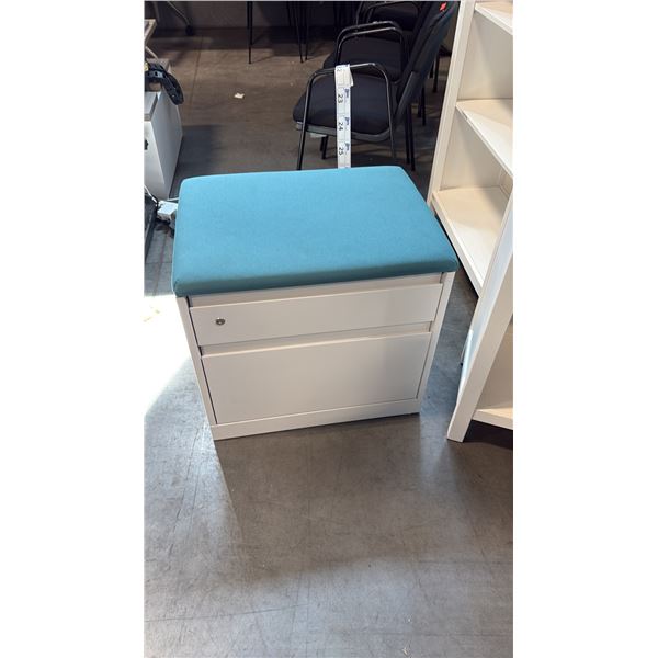 STEELCASE 2-DRAWER CUSHION TOP FILE CABINET