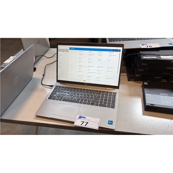 DELL LATITUDE 5520 15.6" LAPTOP INTEL CORE I5 PORTABLE PC WIPED DRIVE NO CHARGER
