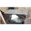 Image 1 : GREY MOBILE TRAINING TABLE W/ FLIP TOP MECHANISM W30" X D54" X H30"