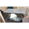 Image 1 : GREY MOBILE TRAINING TABLE W/ FLIP TOP MECHANISM W30" X D54" X H30"