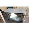 Image 1 : GREY MOBILE TRAINING TABLE W/ FLIP TOP MECHANISM W30" X D54" X H30"