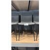 Image 1 : PAIR OF GREY CONTOUR SIDE CHAIRS