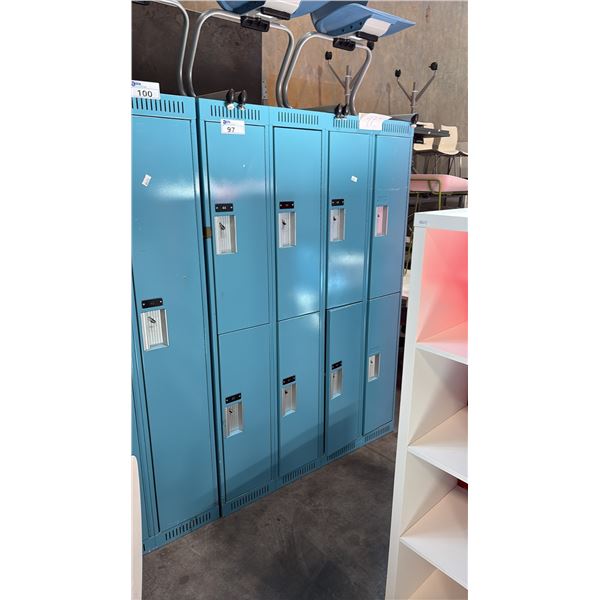 BABY BLUE 4-BAYS HALF HEIGHT LOCKER