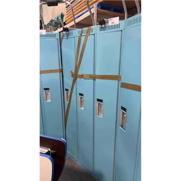 BABY BLUE 3-BAYS FULL HEIGHT LOCKER