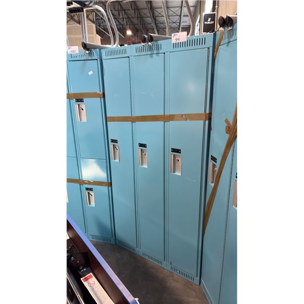 BABY BLUE 3-BAYS FULL HEIGHT LOCKER