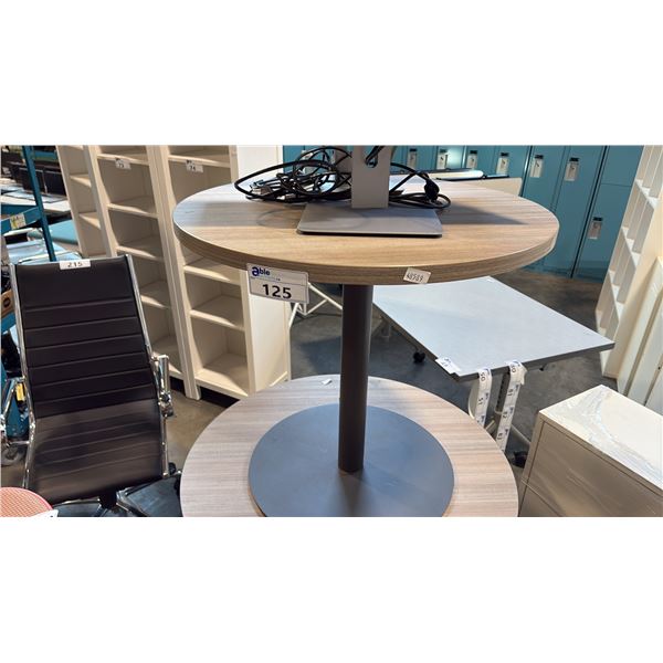 GREY ASH MODERN ROUND TABLE 30"