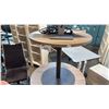 Image 1 : GREY ASH MODERN ROUND TABLE 30"