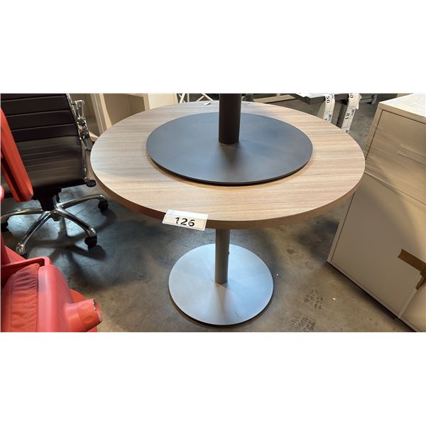 GREY ASH MODERN ROUND TABLE 36"